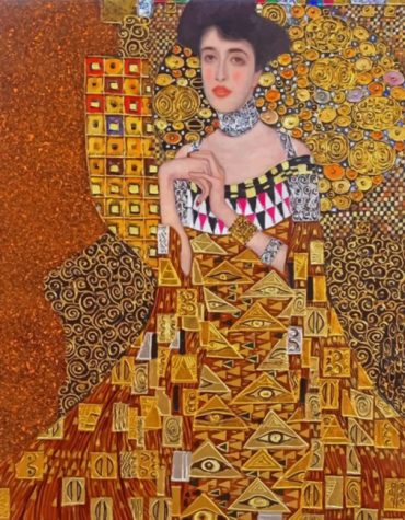 Golden Woman In Gold Paint By Numbers