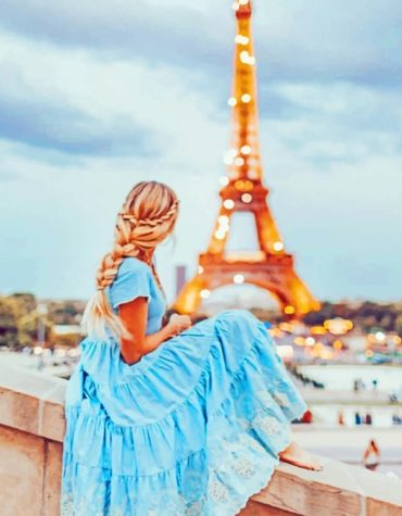 Paris Woman Travel Paint By Numbers