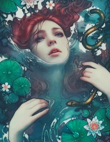 Lotus Water Woman Paint By Numbers