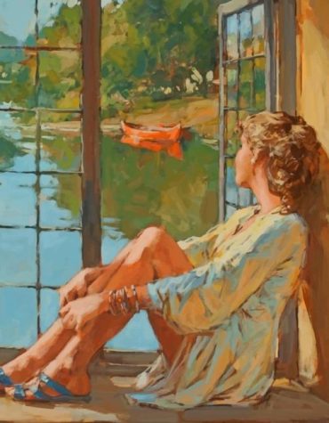 Woman by the River Paint By Numbers