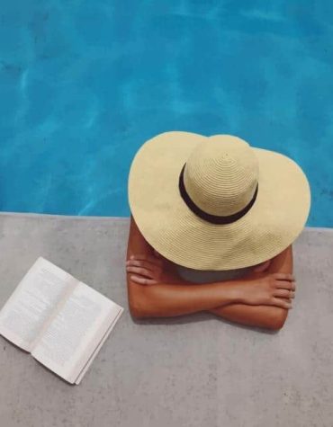 Woman in Sunhat by Pool Paint By Numbers
