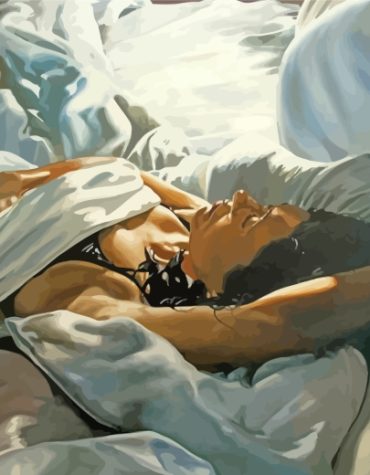 Elegant Woman Relaxing Paint By Numbers