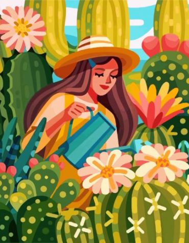 Cactus Woman Paint By Numbers