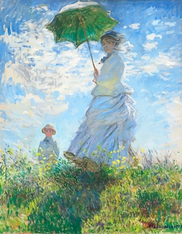 Claude Monet Parasol Impressionist Paint By Numbers