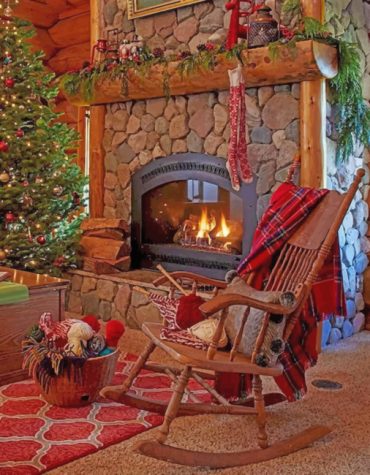 Cozy Christmas Chair Paint By Numbers