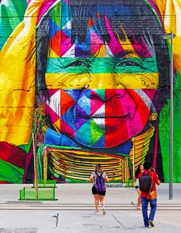 Colorful Native Woman Sao Paulo Paint By Numbers