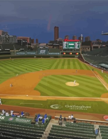 Chicago Cubs Wrigley Field Paint By Numbers