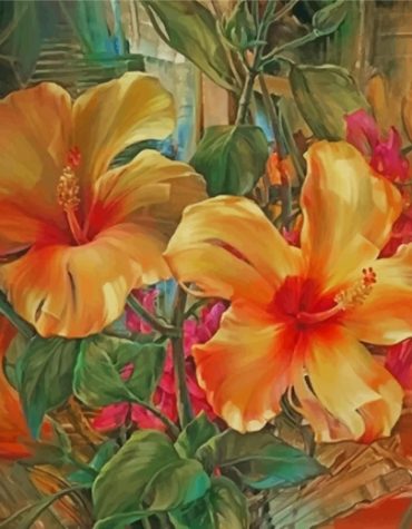 Sunny Yellow Blooms Paint By Numbers