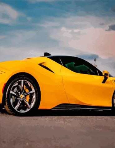 Luxury Sports Cars Paint By Numbers