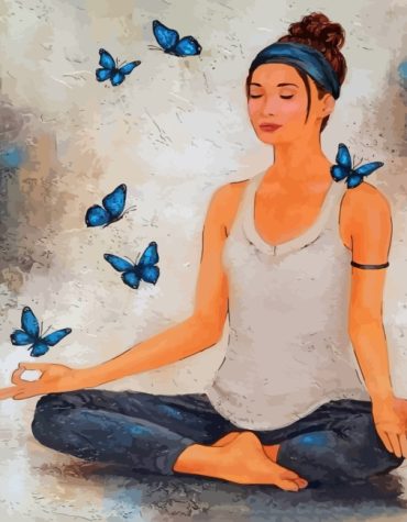 Serene Yoga Meditation Paint By Numbers