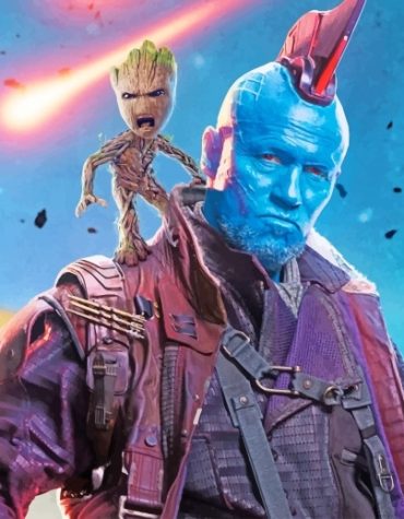 Marvel Groot and Yondu Paint By Numbers