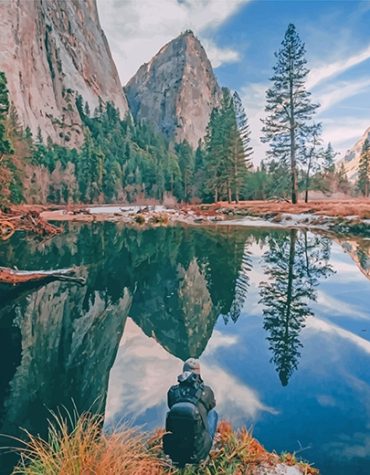 Yosemite Scenic Vista Paint By Numbers