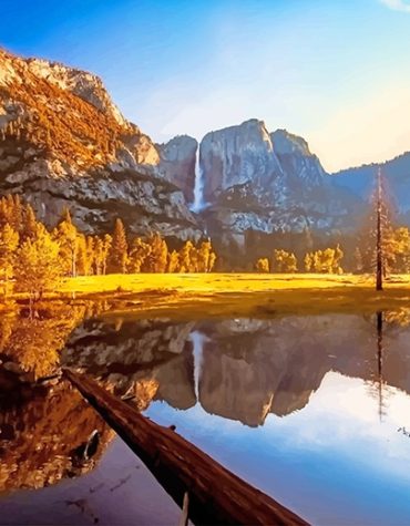 Yosemite Scenic View Paint By Numbers