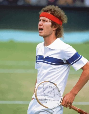 Young John Mcenroe Tennis Paint By Numbers