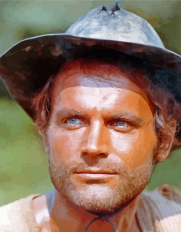 Famous Young Terence Hill Paint By Numbers