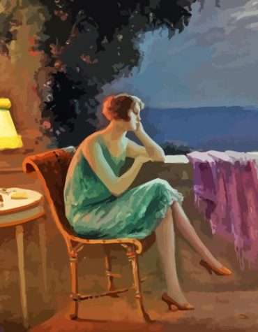 Young Woman by the Sea Paint By Numbers