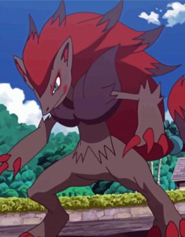 Zoroark Anime Fun Paint By Numbers